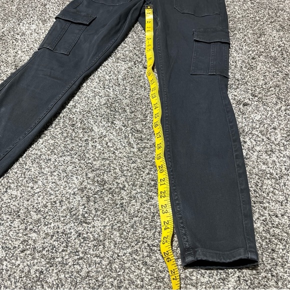 SPANX Stretch Twill Ankle Cargo Pants sz S Petite Gray Pull On 20311Q Pockets - Picture 2 of 12